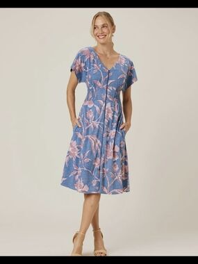 Reyn Spooner Floral Vine Sophia Dress Size 2